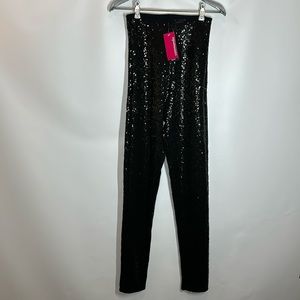 Commando | NWT $198 Women’s M Medium Black Sequin Leggings Pants SLG38